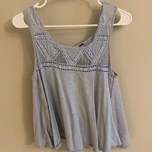 Free People tank top with back cut out